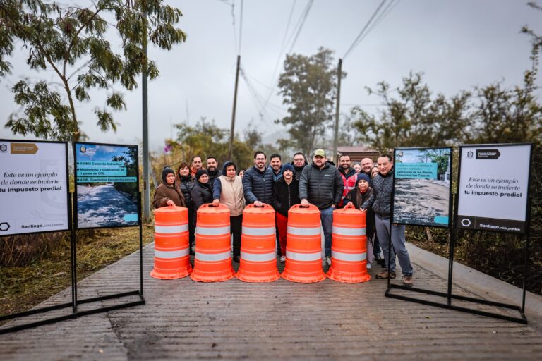 David de la Peña presenta nueva obra vial en Los Cavazos