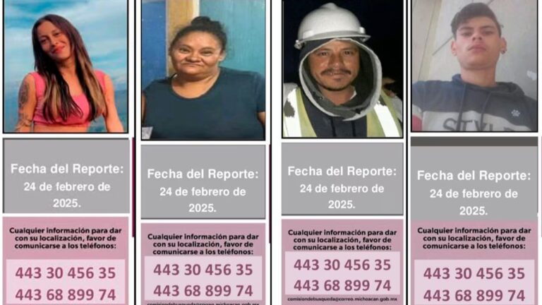 Misteriosa desaparición de familia jalisciense en Michoacán.