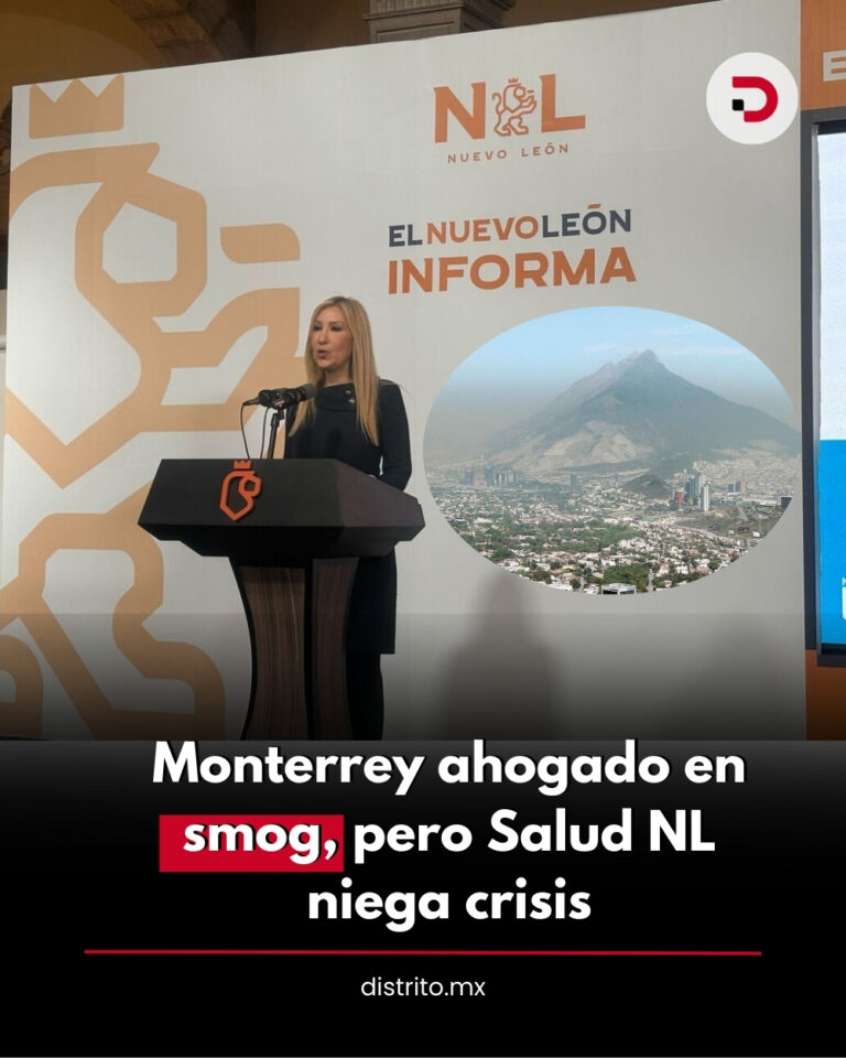 Monterrey ahogado en smog, pero Salud NL niega crisis