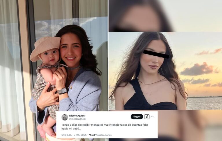 Nicole Agnesi habla sobre el fin del hate hacia su bebé tras la detención de Marianne Gonzaga
