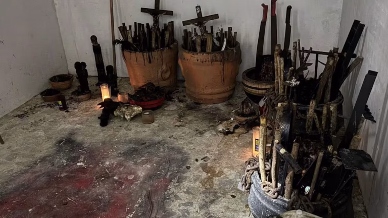 Hallan altar con cráneos en casa de exfuncionario de Morelos buscado por corrupción