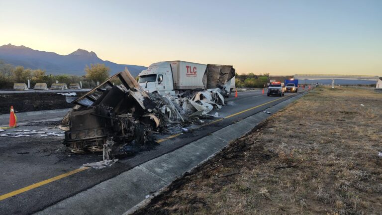 Trágico accidente en la Autopista a Laredo deja una persona fallecida