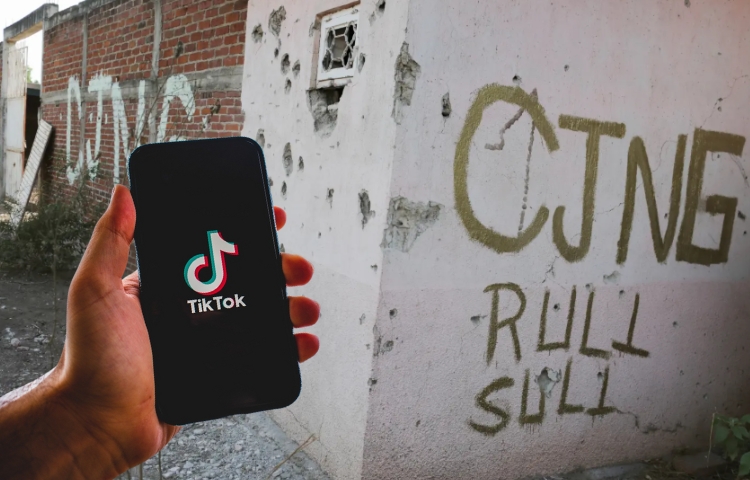Operativo de seguridad elimina 39 cuentas del CJNG en TikTok usadas para reclutamiento