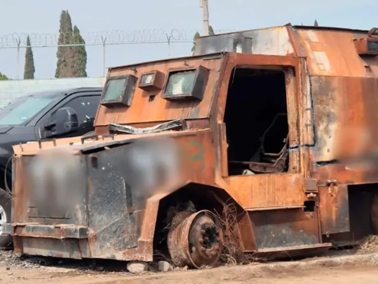 La FGR destruye 45 vehículos blindados asegurados en operativos contra el crimen organizado en Tamaulipas