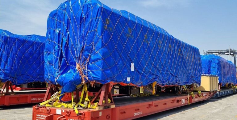 Los nuevos trenes MM-25 del Metro de Monterrey ya están en México