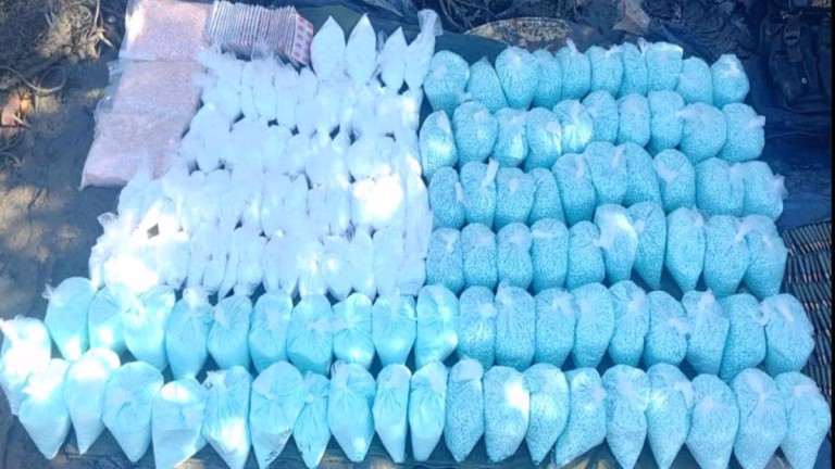 Golpe al narcotráfico: Decomisan pastillas de fentanilo y metanfetaminas en Sinaloa