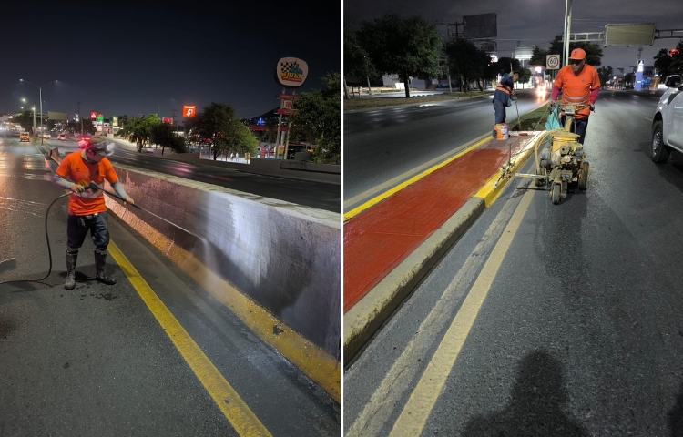 Intensifica Monterrey mantenimiento en plazas públicas y avenidas