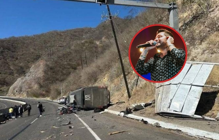 Banda de Memo Garza sufre fuerte accidente vial en Mazatlán-Durango