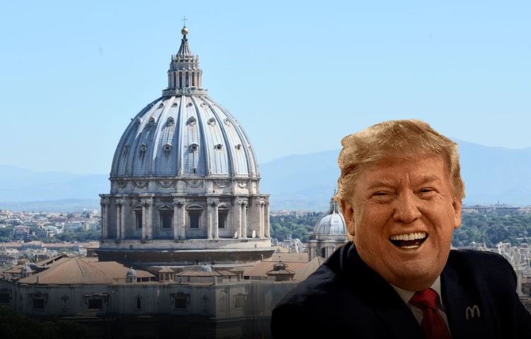 Donald Trump bromea con ser papa y respalda a cardenal de Nueva York para el cónclave
