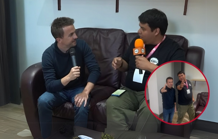 Martín Eastwood logra conocer a Frankie Muniz