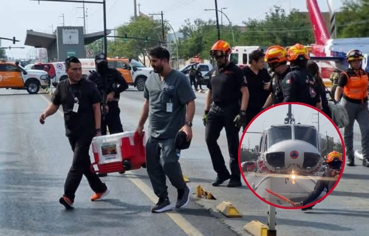 Operativo especial permite llegada de corazón e hígado a Monterrey desde Puebla