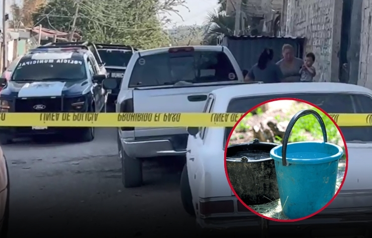 Bebé muere ahogado en una cubeta en Zapopan tras breve descuido