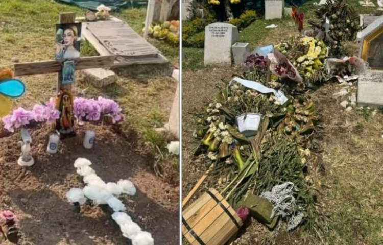 Vandalizan la tumba de Valeria Márquez; fans organizan limpieza y homenaje
