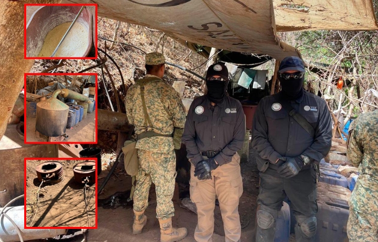 Desmantelan narcolaboratorio y pista clandestina en Durango