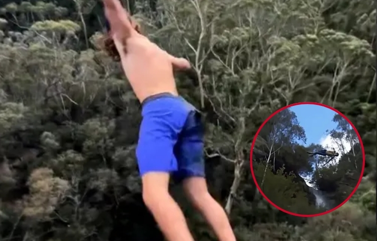 Influencer de deportes extremos sufre fractura de columna tras clavado de 42 metros en Minneapolis