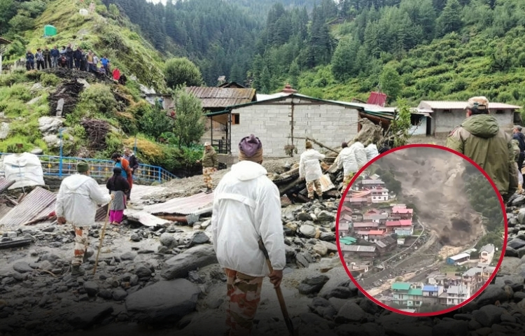 Inundaciones arrasan pueblo en el norte de India; buscan a decenas de desaparecidos