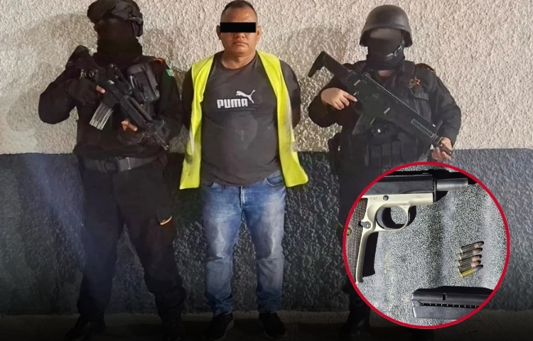 Detienen a hombre armado en Monterrey durante operativo de Fuerza Civil