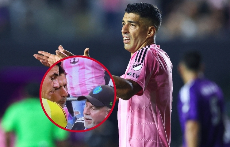 Luis Suárez otra vez en polémica: escupitajo en la Final de la Leagues Cup
