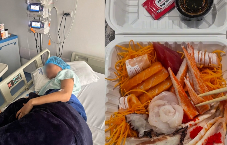 Tras comer sushi, joven enfrenta complicaciones graves y parálisis parcial