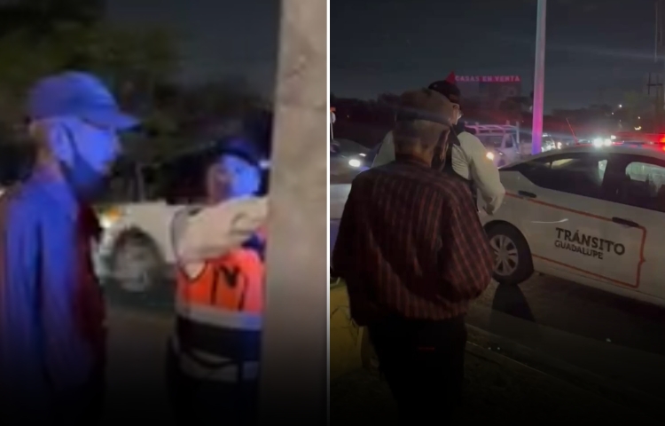 Tránsitos de Guadalupe ayudan a adulto mayor perdido a regresar a su hogar