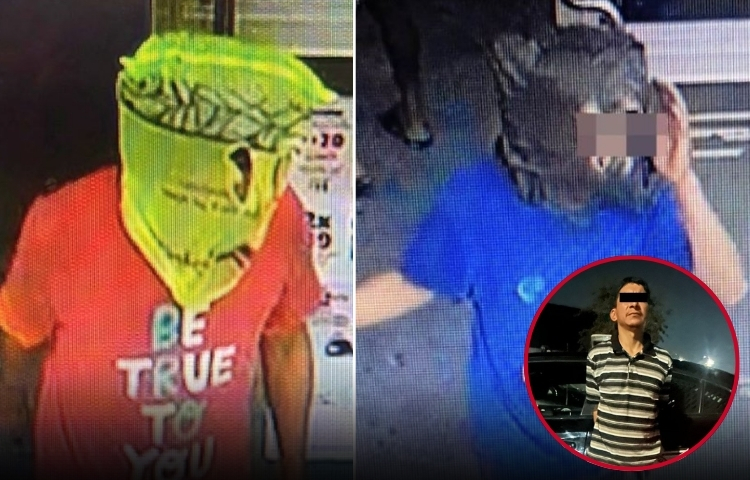 Detienen a presunto asaltante que usaba una bolsa de plástico como máscara en Monterrey