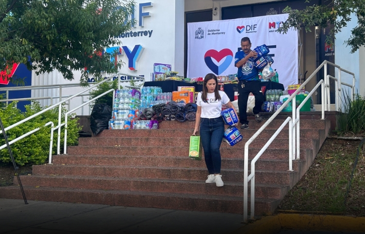 Monterrey responde a la emergencia en Veracruz con centro de acopio