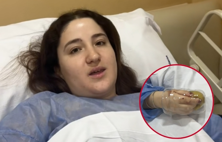 Influencer termina en el quirófano tras accidente doméstico con vaso