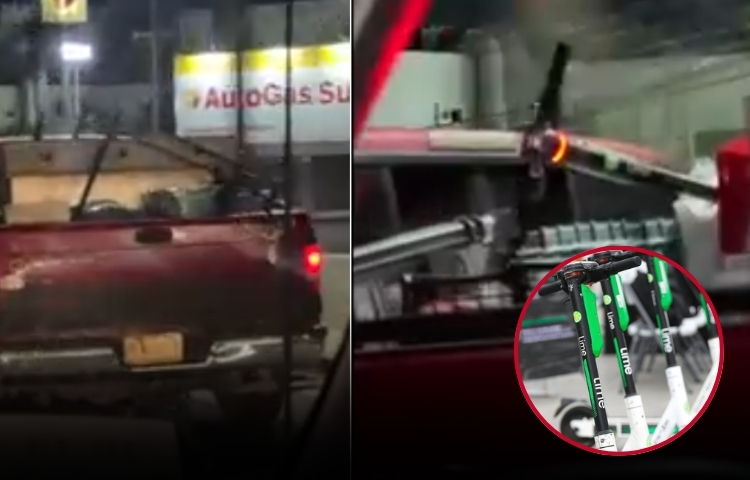 Conductor es captado llevándose un scooter del gobierno de Nuevo León en Guadalupe