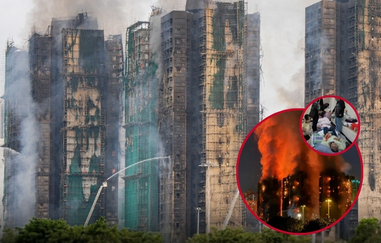 Arrestan a ocho por irregularidades en incendio que dejó 120 muertos en Hong Kong