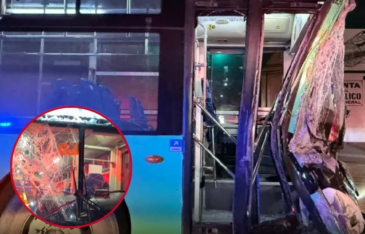 Choque entre Ecovía y transporte de personal deja cinco heridos en Guadalupe