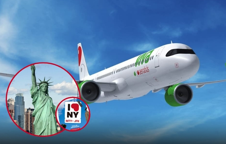 Viva estrena ruta directa Monterrey–Nueva York