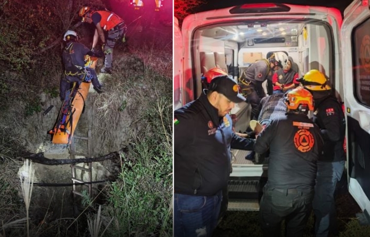 Mujer de 74 años resulta lesionada tras caer a noria en General Terán
