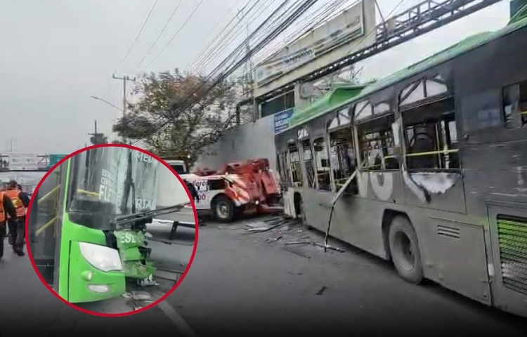 Tráiler y camión urbano colisionan en San Pedro; 29 personas resultan lesionadas
