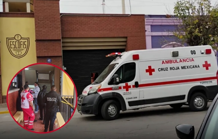 Docente de 61 años fallece repentinamente en una escuela del Centro de Torreón