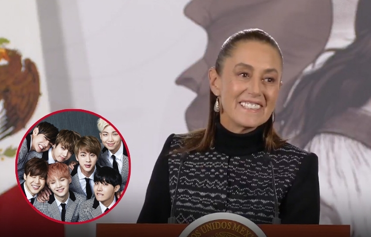 Claudia Sheinbaum pide apoyo a Corea del Sur para ampliar conciertos de BTS en México