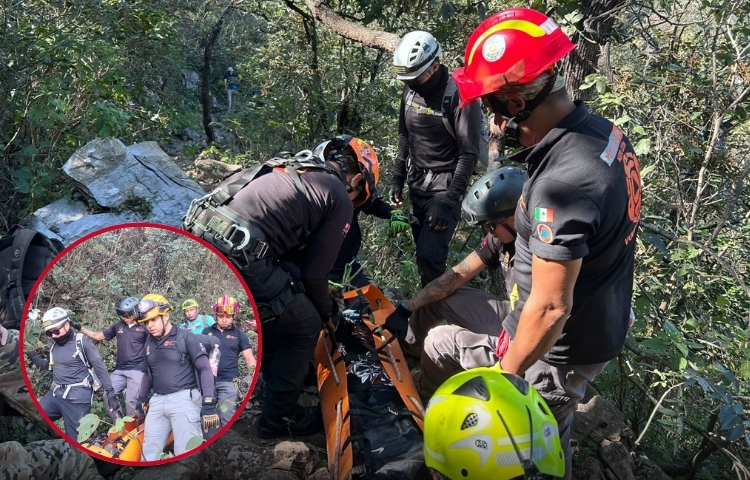 Mujer resulta lesionada tras caída en el Cerro de las Mitras