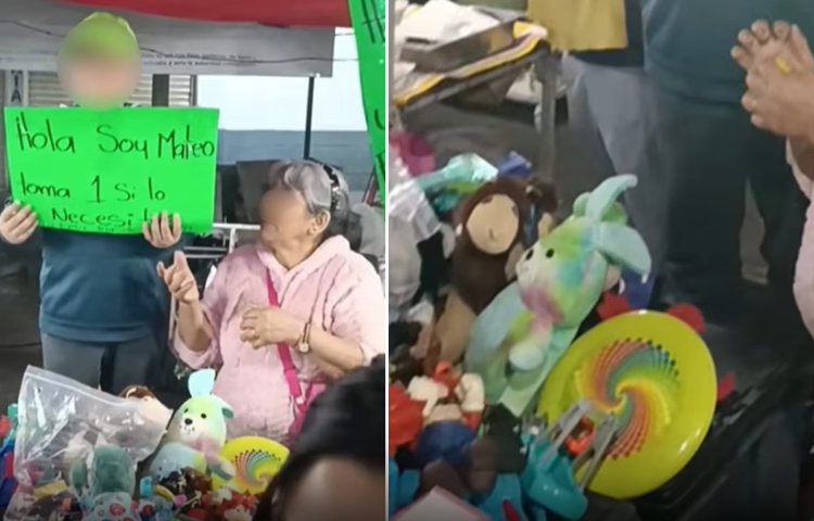 Niño conmueve al regalar sus juguetes en el Día de Reyes