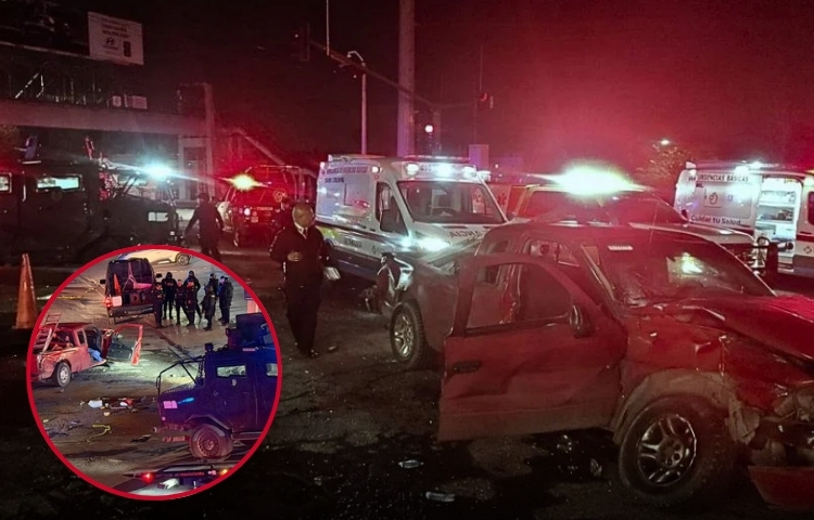 Accidente entre Fuerza Civil y vehículo particular provoca seis heridos en Guadalupe