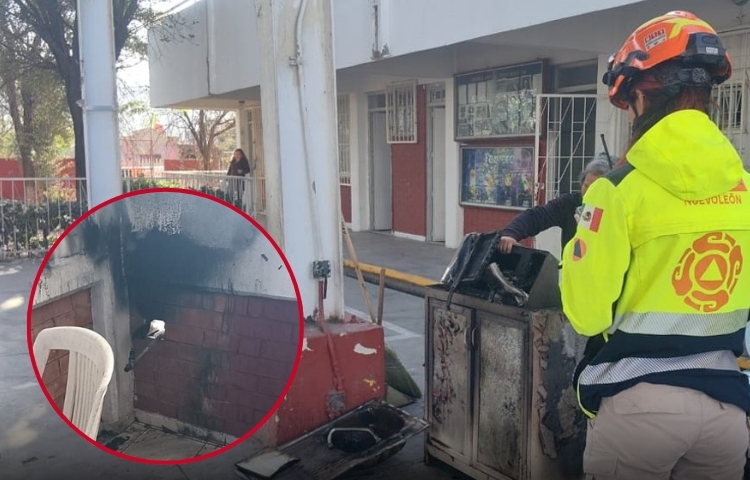 Evacúan primaria en Monterrey tras incendio